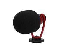 Sahgsa VM-Q1 3.5Mm Shotgun Video Microphone Cardioid Pointing Recording Interview Mini Condenser for Vlog Aluminum Alloy/Black