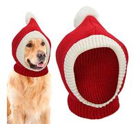 Sahgsa Warm Knitted Woolen Dog Winter Hat with Festive Design, Suitable for Small and Medium Dogs and Cats, Keeping Your Pets Cozy and Stylish During Christmas and Play Dates (M)
