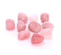 Sahiba Gems 215 GMS / 10 Pieces Super Baby Rose Quartz for Romance and Relationship 10 Pieces Natural Stone Quartz Natural Stone Quartz