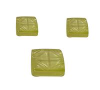 Sahiba Gems 27ct/3pcs Lemon Shape Fancy Shape Carved Zircon Invisible Beauty for Jewelry Making Gemstone Pendant Set 12.00mm Stone Cubic Zirconia 12.00mm