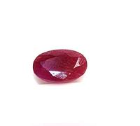 Sahiba Gems 7.82 Ratti / 7.05 Cts / 1 Piece ~ Untreated Unheated Sparkling Red Natural Ruby (Maanik/Manikya) Oval Cut for Plain Natural Stone Ruby Natural Stone Ruby Natural Stone Ruby