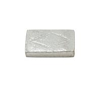 Sahiba Gems 925 Sterling Silver Brick Shape Chandi for Astrological and Lal Kitab Remedies | Idol for Vastu Healing Purposes (8g), Medium, Silver, No Gemstone