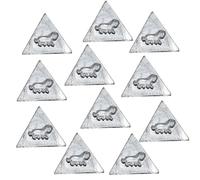 Sahiba Gems Solid Lead/Ranga/सीस, सीसा Ketu Yantra ~ for Astrological and Lal Kitab Remedy ~ 11 Pieces