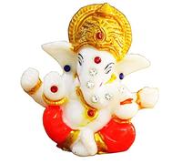 Sahishnu Online And Marketing Idol Ganesha Statue for Home Decor/Car Decor,Mini Lord Ganesh,Hindu God of Success, 2.6 Inches