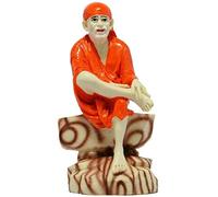 Sahishnu Online And Marketing Sai Baba Mini Statue, Mini Sai Baba for Home/Car Decor