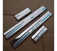 SAHODIYI 4 Pcs Car Door Sill Protector Strips for Ford S-MAX II 2019-2023, Stainless Steel Stickers Threshold Strip, Protective Stickers Accessories