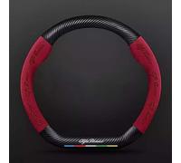 SAHODIYI Car Steering Wheel Cover Leather for Alfa Romeo 159 147 156 166 Giulietta Giulia Mito Spider, Car Steering Wheel Protector Anti-slip Breathable, Interior Accessories,D