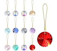 Sahoottie 12 Pcs Christmas Tree Rainbow Crystal Ball Ornaments 30mm Sparking Xmas Baubles Glass Christmas Tree Decorations uk Rainbow Suncatcher Hanging Ornaments for Xmas Party Gift Idea(Multicolor)