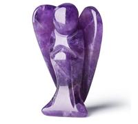 Sahoottie 2" Amethyst Crystal Angel Guardian Healing Crystal Gifts Guardian Angel Gifts Amethyst Angel