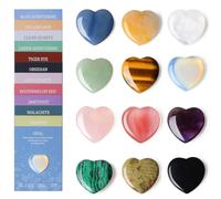 Sahoottie 24 Pcs Crystal Gifts Set,Healing Crystals and Gemstones,Reiki Polished Pocket Stone Spiritual Easter Gifts for Women,Birthday Party Favors Spring Blessings & Meditation