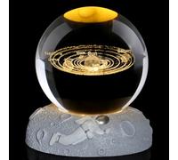 Sahoottie 3D Solar System Glass Paperweight Ball Galaxy Gift Tabletop Decor | 60mm Solar System Glass Paperweights Space Gift with Gift-Ready Box for Astronomy Lovers, Space Enthusiasts, Science Fans