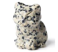 Sahoottie Cat Ornament Cat Statue Cat Gifts for Women Cat Lovers Gifts Cat Themed Gifts for Women Spot Jasper Crystal Cat for Desk Bedroom Accessories