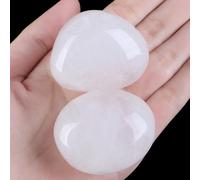 SAHOOTTIE Clear Quartz Crystal 1.6-1.8" Clear Quartz Gemstones Healing Crystal Clear Quartz Polished Gemstone Tumbled Stone Clear Quartz Pocket Stone for Crystal Lovers Beginners Collectors 1pc