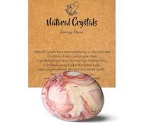 SAHOOTTIE Crazy Agate Crystal 1.5-2.0" Large Crazy Agate Gemstones Healing Crystal Crazy Agate Polished Gemstone Tumbled Stone Crazy Agate Pocket Stone for Crystal Lovers Beginners Collectors
