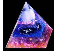 Sahoottie Gemini Crystal Pyramid Ogan Chakra Energy Tower Healing Crystals Tower Orgonite Pyramid Crystal Gemini Gifts for Birthday Christmas Spiritual Gifts for Women Men