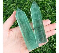 SAHOOTTIE Green Fluorite Crystal Point Crystal Wand Green Fluorite Tower Gemstone Fluorite Stone Crystals and Gemstones Fluorite Healing Crystals Point 1 Piece