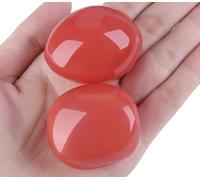 SAHOOTTIE Watermelon Quartz Crystal 1.5-2.0" Large Watermelon Quartz Gemstones Healing Crystal Polished Gemstone Tumbled Watermelon Quartz Stone Pocket Stone for Crystal Lovers Beginners Collectors