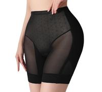 Sahunfri High Waisted Tummy Control Shapewear Shorts for Women, Butt Lifting Body Shaper Pants, Breathable Comfort Stretch Shaping Underwear (Black, M)