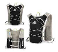 Sahunfri Hydration Vest With Reflective Strips - Large Capacity Running Backpack, Adjustable Lightweight for Women Men Trail Marathon