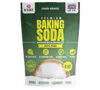 SAHZ Premium Baking Soda 4KG | Food Grade Bicarbonate of Soda for Baking, Cleaning & More | Perfect for Recipes, Tenderizing Meat & Enhancing Dough - Versatile Sodium Bicarbonate for All Uses!