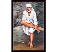 Sai Baba Notebook | Lined Journal Notebook | 120 Blank Pages with Shri Sai Baba Archana (108 Names) & Eleven Solemn Promises As Pledged by Baba for ... Happiness: | Gift for Friend / Family Member