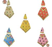 Sai Mauli Creation Shirdi Silk Sai Baba Dress - Handcrafted Embroidered Vastra/Poshak for Idol (6.5 Inches) | Traditional Sai Baba Vastra for Daily Puja, Temple & Home Mandir Decor