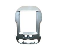 SAIBOL Center Console Radio Fascia Frame 9.7" VERTICAL SCREEN Car Radio Fascias Android MP5 Stereo Player 2Din Head Unit Frame For Ranger F250 2010-2016(Frame-silver)