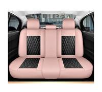 SAIBOL For Jeep For Cherokee WK2 WJ 2004 2014 For Patriot For Wrangler For Compass 2007 2019 For Renegade Interior Leather Car Seat Cover Car Seat Cover Protectors(Black Pink Rear)