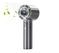 saibunratus Handheld Electric Fan, Rechargeable Compact Handheld Fan, Digital Display Air Cooler for Women Teens Girls Youth Men Athletes Boys