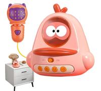 saibunratus Kids Microphone - Chick Shaped Cartoon Karaoke Music Microphone Toys - Handheld Baby Early Learning Singing Microphone Toy For All Smartphones