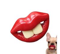 saibunratus Silicone Pacifier for Dogs, Silicone Dog Pacifier Red Lips Chew Toy, Teething Calming Pet Teether Soft Oral Health Care for Small Puppy