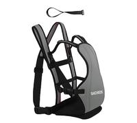 saicheek 3-IN-1 Toddler Travel Suitcase Seat with Anti-Slip Rope,Ride on Suitcase for Kids,Kids Carrier on your Back or In The Arms,Suitable for All Kinds of Suitcases, Grey, S