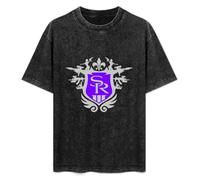 Saicheng Saints Row Third Crest Logo Men Cotton Blend Color?Black, Size T-Shirt Black S