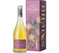 Saicho | Luxurious Non-Alcoholic Darjeeling Sparkling Tea - Notes of Mandarin, Ginger, Wood Spice & Dry Tannins - 750ml Bottle - Gift box included