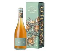 Saicho | Luxurious Non-Alcoholic Hojicha Sparkling Tea - Nori Seaweed, Roasted Hazelnut, Delicate Smoke Notes & Dry Woody Tannins - 750ml Bottle - Gift box included
