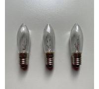 Saico E10 corrugated candle replacement bulb 3 outdoor light arcs
