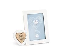 Said with sentiment 7075 Sister Photo Frame, White, Photo Size 6 x 4 inches