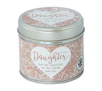 Arora 7352 Said with Sentiment-Candle in A Tin Daughter, Multicolour, One Size