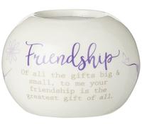 Said with sentiment Ceramic Tealight Candle Holder - Friendship,One size