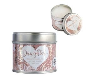 Said With Sentiment Daughter Candle Tin Linen Scented Home Decor Birthday Gift