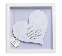 Said With Sentiment Heart Art Square Frame - Auntie
