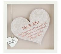 Said With Sentiment Heart In Frame - Mr & Mrs