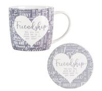 Said With Sentiment Mug & Coaster Set - Friendship