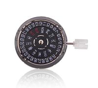 SaiDian 1Pcs NH36 Watch Movement NH36A Black Automatic Mechanical Movement Replacement 3.8 O'clock Crown