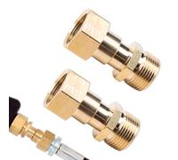 SaiDian 2Pcs M22 14mm Thread Pressure Washer Swivel Adapter 360° Anti-Twist Brass Fitting Connector for Car Wash and Outdoor Cleaning Tasks
