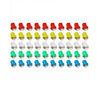 SaiDian 50Pcs T5 B8.5D 5050 SMD Dashboard Led Lights Car Speedometer Light Bulbs for Auto Instrument Gauge Cluster Dash 12V