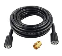 SaiDuoDuo Pressure Washer Hose, 1/4 Inch Replacement Jet Wash Extension Hose and Extension Coupler,15m/49ft,M22 15mm