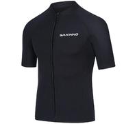 SaiDuoDuo Wetsuit Top Men 2mm Wetsuit Jacket Neoprene Long Sleeve Diving Suit for Water Sport,Black,XL