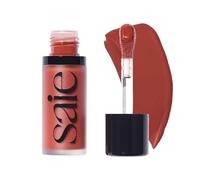 Saie Dew Liquid Blush for Cheeks - Hydrating Cream Blush Stick with a Blendable + Buildable Formula - Skincare Infused Dewy Cheek Tint for a Natural Flush - Glowy Makeup Essential - Spicy (.40 oz)