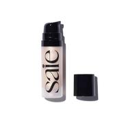 Saie Mini Glowy Super Gel - Hydrating Makeup Primer and Illuminating Glow Serum Enriched with Vitamin C and Squalane Oil - All-Over Liquid Highlighter Makeup for Instant Glass Skin - Starglow (0.5 oz)